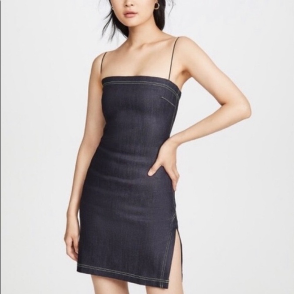 NWT Miaou Lotte Sleeveless Denim Dress S